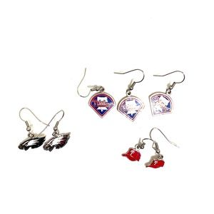 Phillies, Eagles earrings official MLB